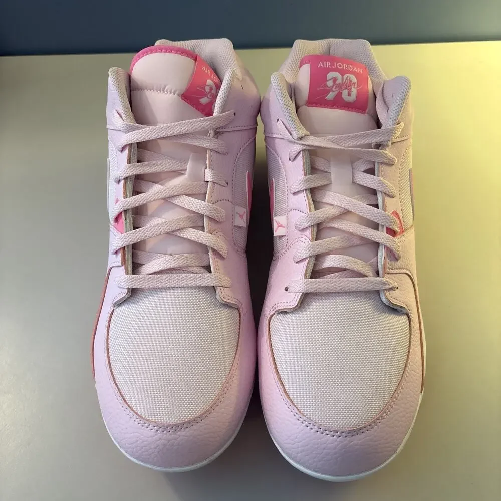 Nike Jordan Stadium 90 Low TD Cleats Pink Foam (HQ0210-600) Size 16M No Lid!